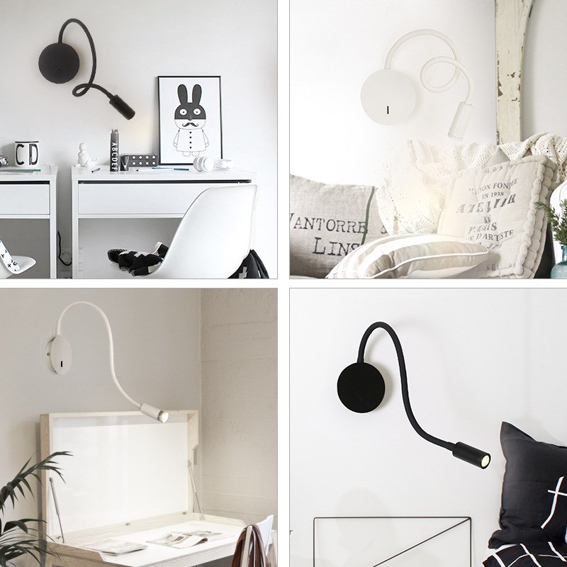 北欧简约现代led床头壁灯卧室灯个性伸缩酒店工程阅读灯具壁挂式