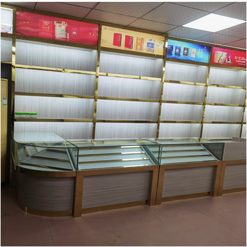 茶叶柜烟酒柜烟柜酒行商场超市实木烟酒店展示柜红酒柜白酒柜烟柜