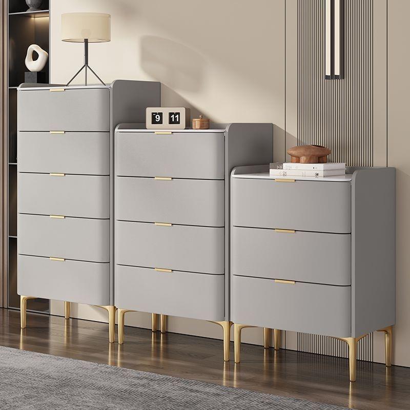 意式岩板五斗柜实木斗柜轻奢现代简约卧室储物抽屉收纳柜斗橱工厂