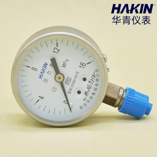 青岛HAKIN/华青不锈钢压力表Y-60H耐高温防腐蒸汽锅炉1.6mpa