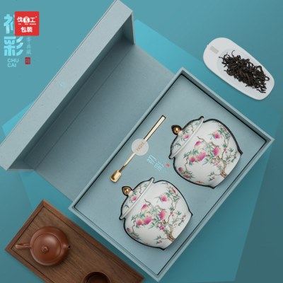 新款初彩陶瓷罐茶叶包装盒空礼盒红茶绿茶茶叶罐密封罐礼盒装空盒,包装,茶叶包装,淘宝优惠券,粉丝福利购,淘宝优惠卷