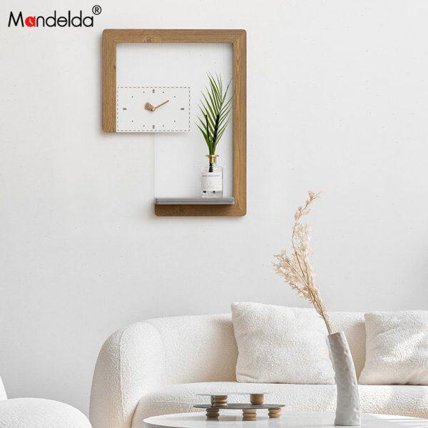 Mandelda北欧钟表客厅2023新款网红时尚大气挂钟饭桌装饰墙面挂表