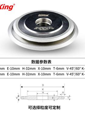 斜边金刚GVW石砂金轮磨刀砂轮钻石合打磨工具斜双边砂轮磨钨单钢
