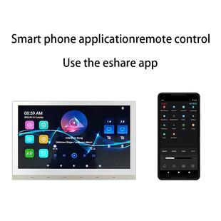 10.1寸背景音乐主机乐大背Z100景屏音机分区背景音乐主主机英文背