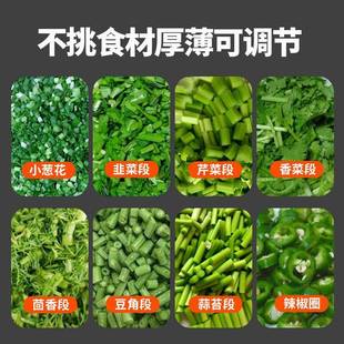 方电厨房全自动动切葱花神器厨设备切菜机器商743用韭菜芹菜