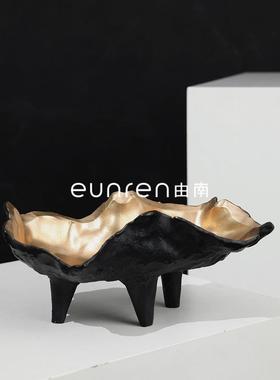 现代样板间树脂ATI简家约高脚水果盘摆客件售楼处居茶几收纳厅托