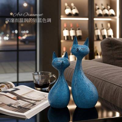 意现代简约高级感抽创象艺房术摆件客厅办公室书关电玄视柜装无品