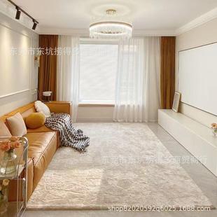 土耳其防墅水地高端别NLC客厅茶几毯米色美式 轻奢卧毯室耐脏床毯