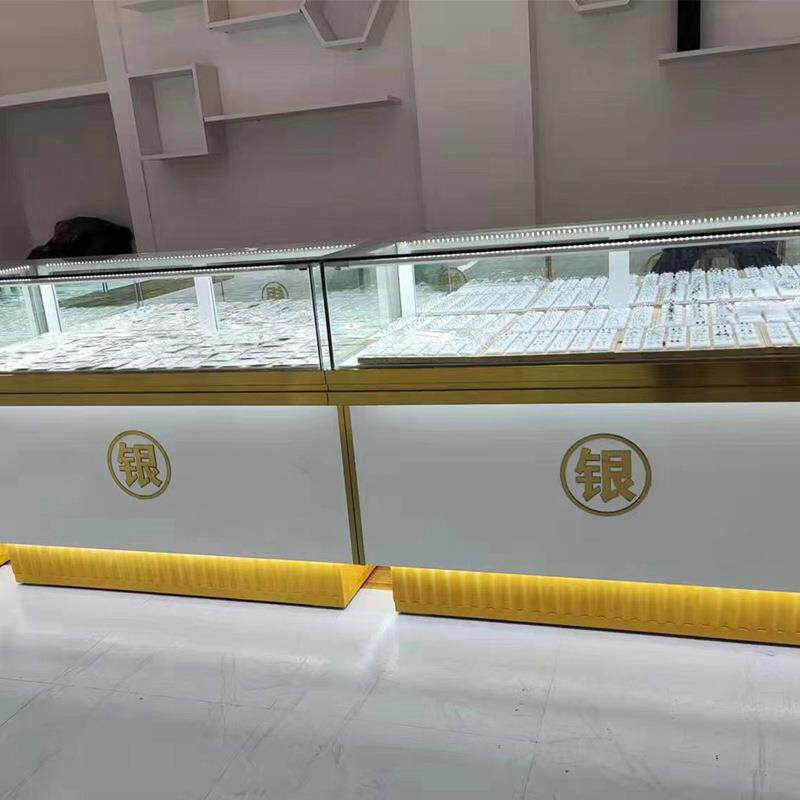016珠宝台饰品钻展示柜商场首饰柜黄金石玉器饰柜柜玻璃柜厂家银