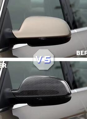 款适用于101-16奥迪A380407yP后视镜盖替换装A4A5B888-09款B.5