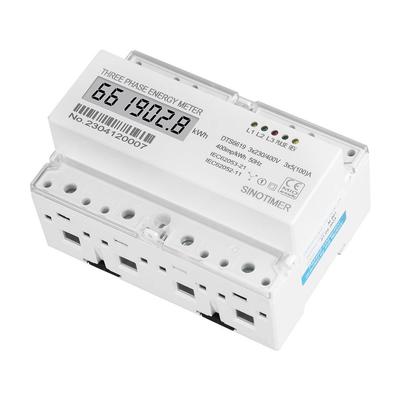 导轨电式晶三相液显示量kWh家用电度表电能表3*V230LRA/400100A
