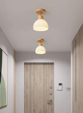 北欧简约现代轻奢阳台灯走43705廊顶灯玄关过道灯玻吸门灯厅灯入