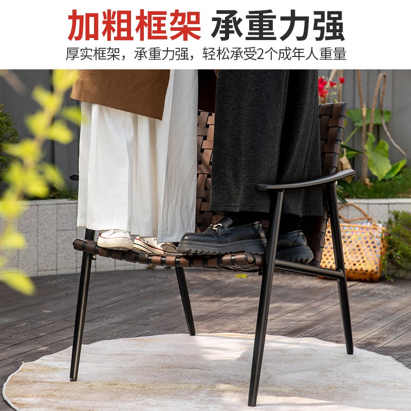 莫家住宅家具户外桌椅庭院花园休闲露天阳台藤椅奶Y茶咖啡店别墅