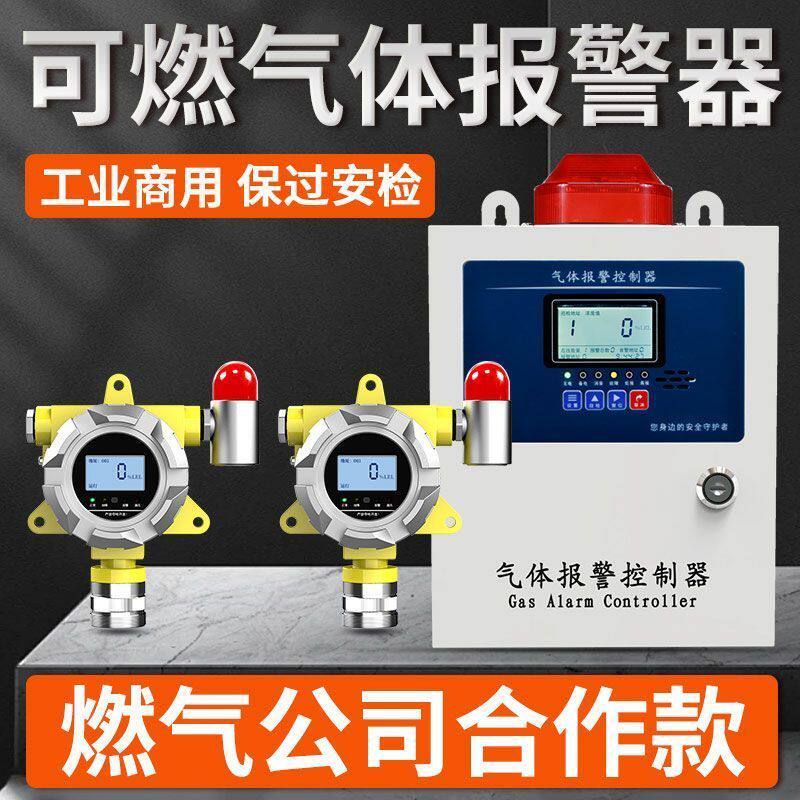 工业可燃气体探测报警器燃气天然气液化气浓度泄露防爆无线检测仪