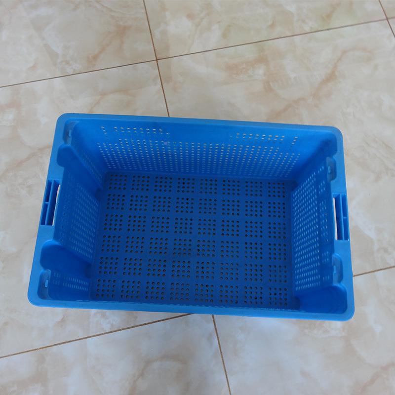 厂m家供应DIR色北京料筐640*320*305m蓝塑料筐食品蔬菜物流塑周转
