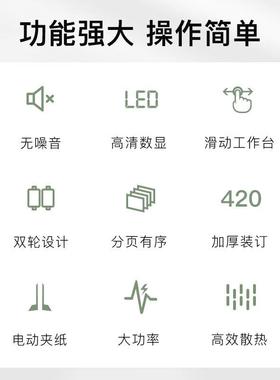 （GEPAD）JZ-42W 自动无线胶装机 热熔胶粒电动装订机 合同标