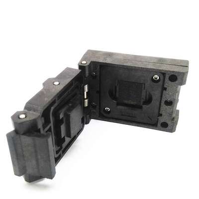 HMILU厂家现货EMCP221翻盖弹片老化座0.5mm芯片读写 BGA221编程座