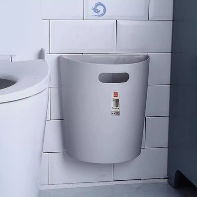 壁挂式垃圾桶卫生间免打孔厨房垃圾桶橱柜门家用厕所卫生桶壁挂小