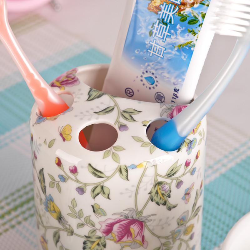 骨瓷情侣牙刷牙杯牙缸创意漱口杯家用陶瓷刷牙杯套装洗漱杯