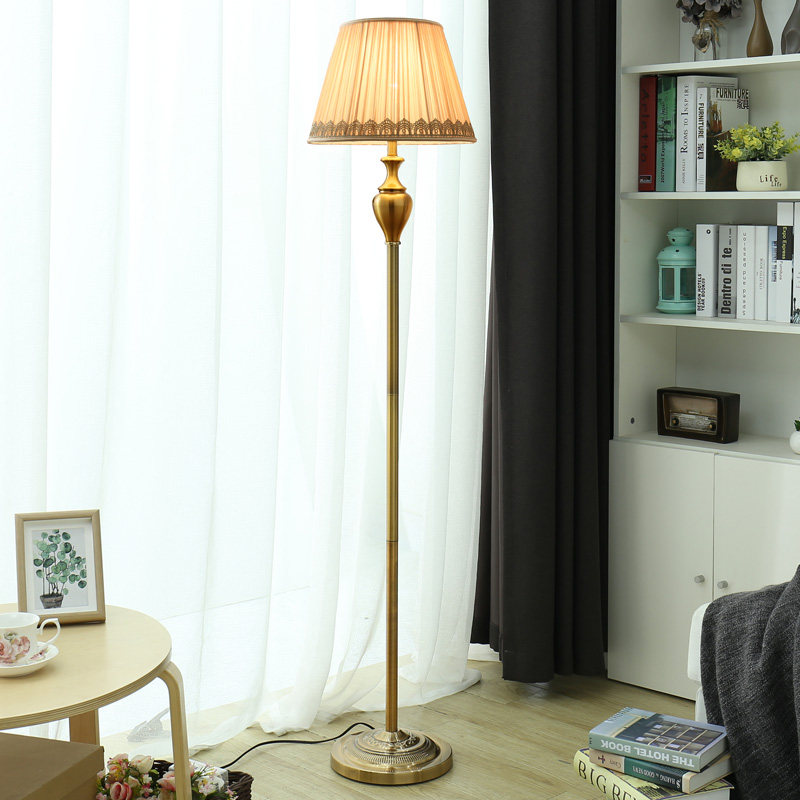 落地灯美式轻奢客厅温馨浪漫书房卧室床头遥控立式灯沙发茶几灯