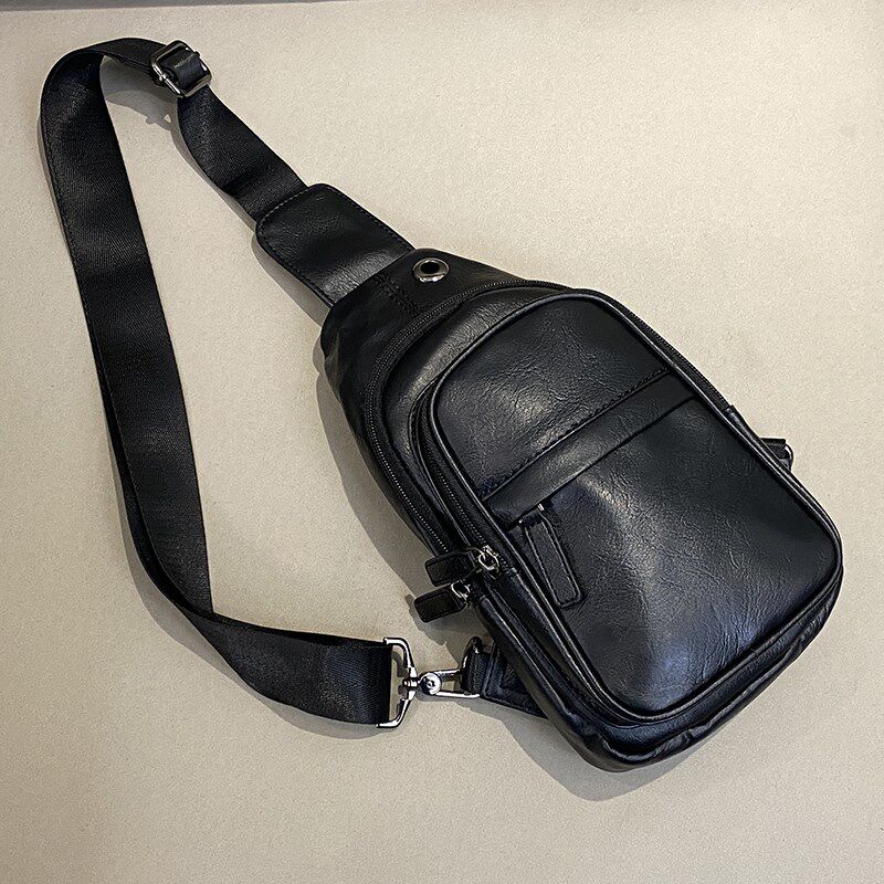 胸包男韩版潮流2024新款日系时尚小挎包男女生百搭休闲小包包耐磨