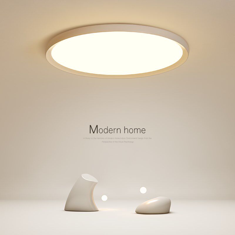 led吸顶灯现代简约北欧超薄创意卧室灯圆形大气客厅灯餐厅灯灯具