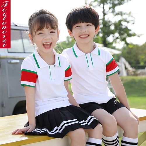 小学生校服夏天套装夏季学院风女童裙幼儿园园服2020新款英伦风