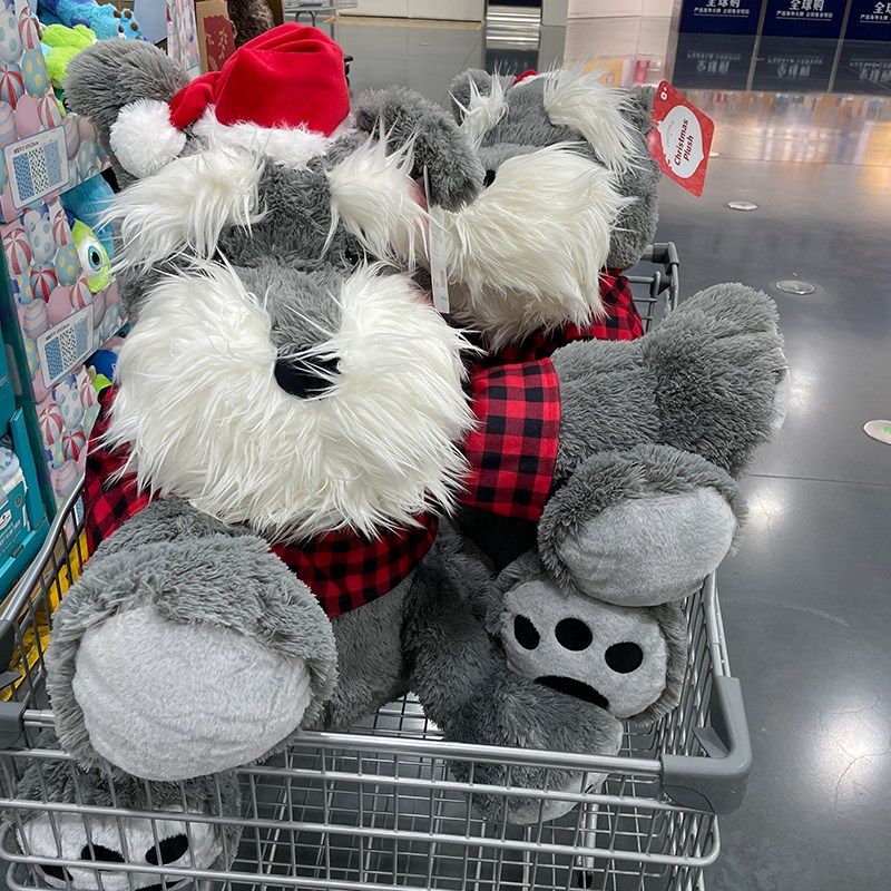 雪纳瑞狗狗公仔树懒玩偶大号毛绒玩具可爱软女生睡觉抱枕大码山姆