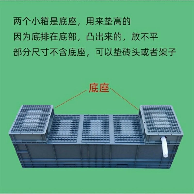 塑料洗拖把池地盆加长拖布池户外车间仓库专用长方形带排水槽大号