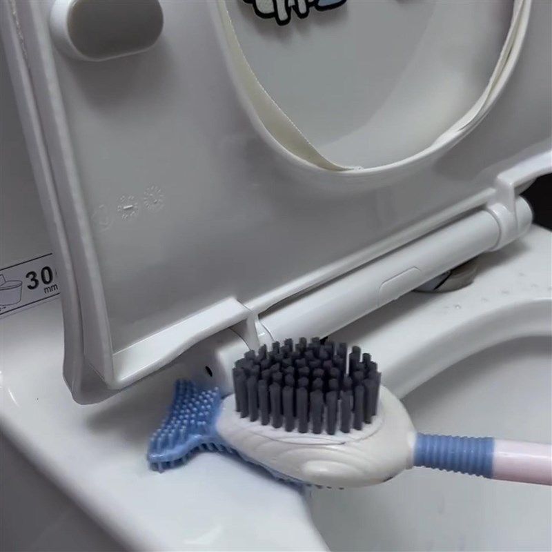 马桶刷家用无死角清洁卫生间加液喷刷厕所除垢刷子壁挂带吸盘底座