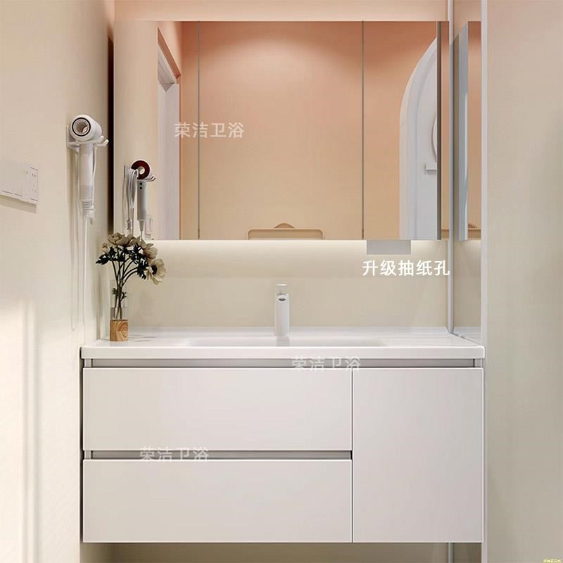69cm洗漱台洗脸盆79厘米89/99/109公分119陶瓷一a体组合卫浴浴室