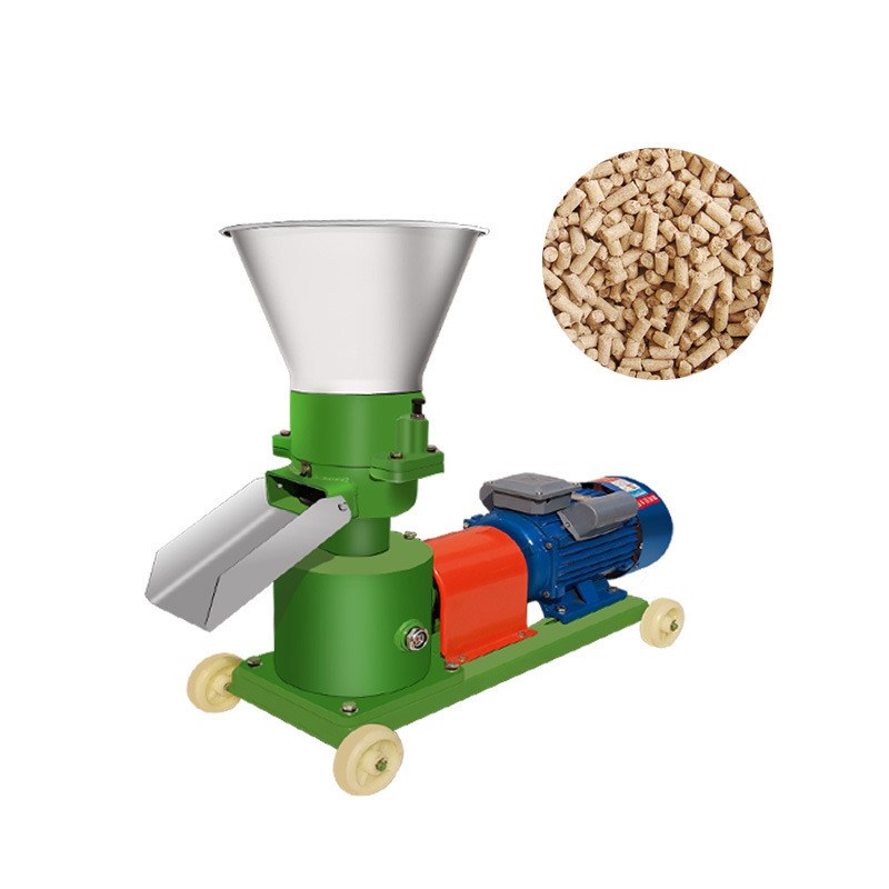 养殖饲料颗粒机牛羊鸡鸭猪秸秆颗粒饲料机家用兔造粒机饲料机械