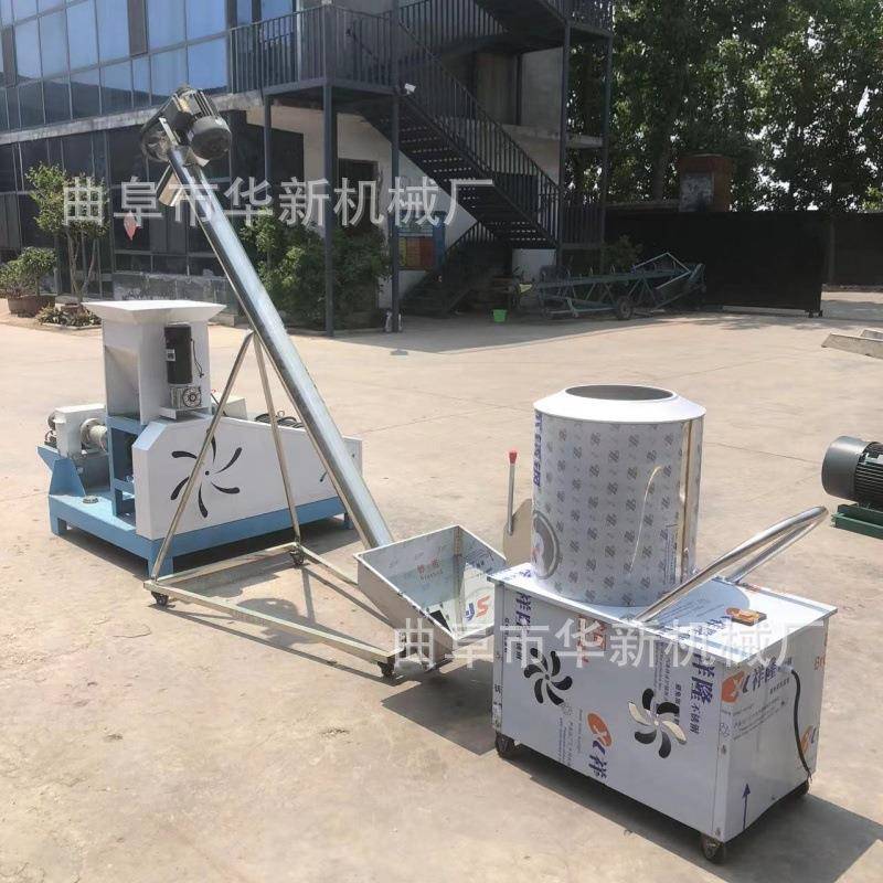 多功能饲料膨化机全自动宠物饲料加工设备水产鱼饲料膨化颗粒机