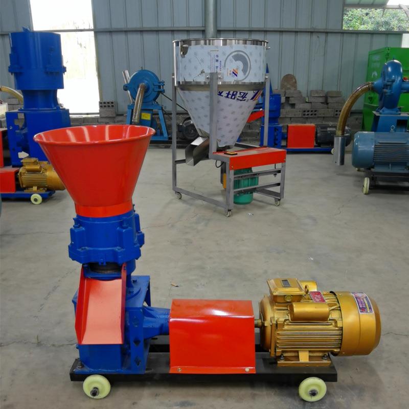 出口多功能鸡鸭饲料制粒机柴油家用电豆杆玉米造粒机有机肥制粒机