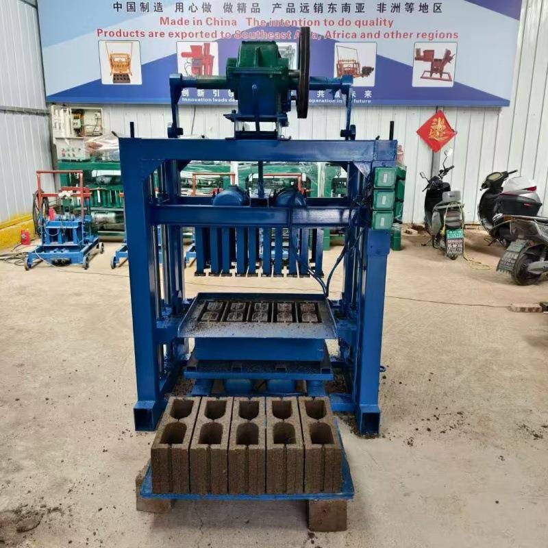 免烧砖空心砖成型机小型半自动制砖机全自动路沿石空心制砖机