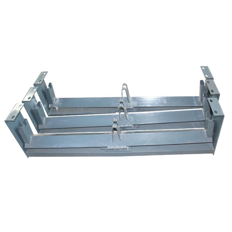 平行下调心支架槽型H架皮带机托辊支架厂家输送机上调心支架