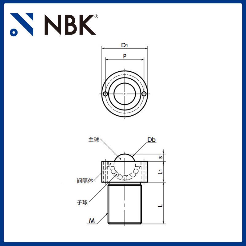 BBRUCS-10RCS-N球形滚子（圆螺型）球体树脂U制材质为SUS04不锈栓