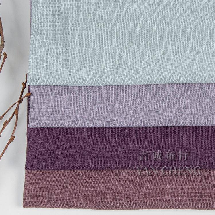 超薄汉麻砂洗料6YFQ10g汉麻平纹洗旧布复古面料天然大休麻闲洗水