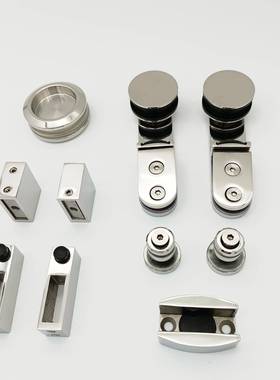 FPW厂家轨30*10方管单门移配套门配件浴室玻璃门滑滑轮套装