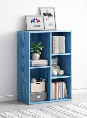 落置物架简易书分架小地型收纳柜子层架卧客厅格78646子柜书柜室