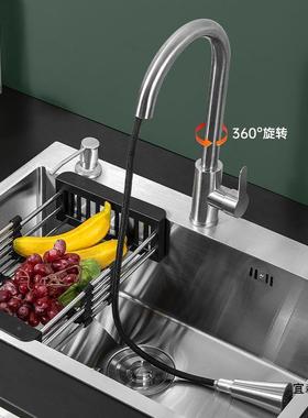 食级加盆厚品单槽双水槽套餐家用洗菜洗碗池厨房不锈钢手工FJD槽