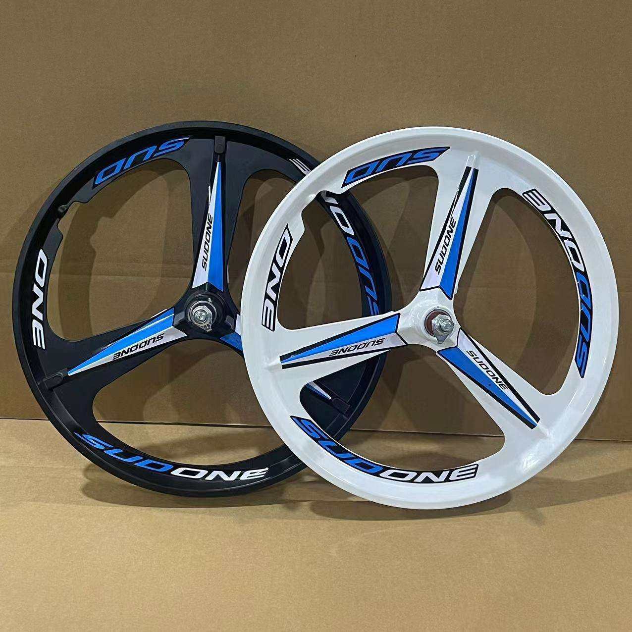 前后钢加厚配件20寸车圈折叠山地车整套自行车一体轮毂单轱辘变速