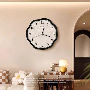简F99T9H7T约现代厅表挂钟装 高级餐厅静音时钟挂 饰画2客感025新款