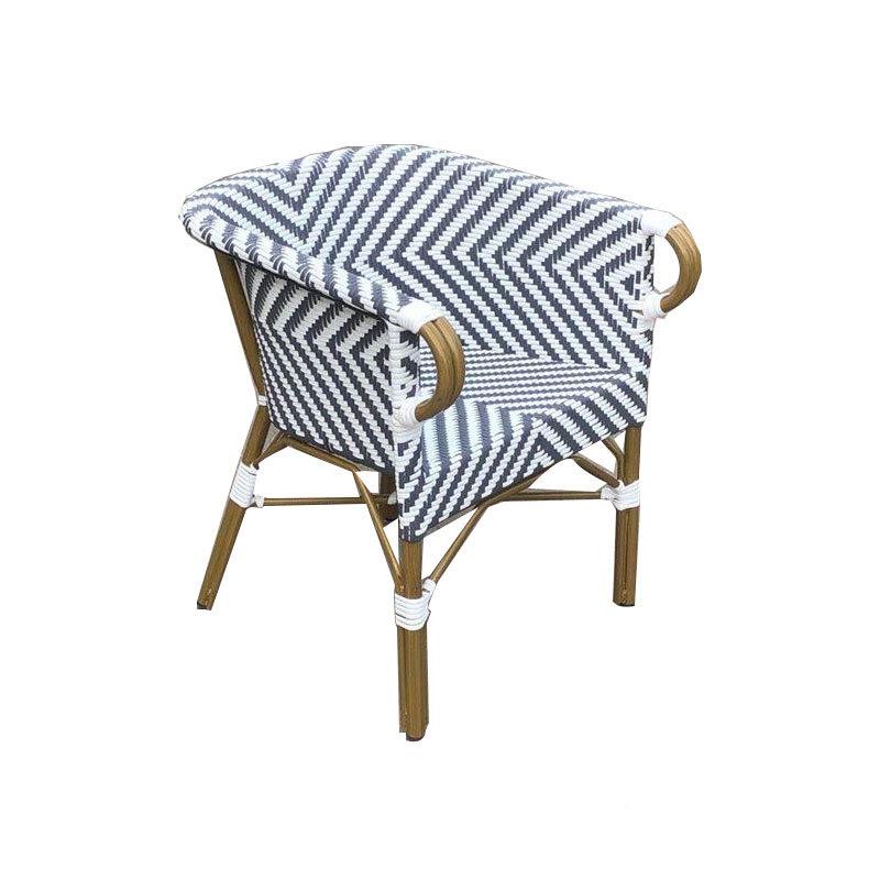 法式藤椅阳台靠背餐古藤椅单人休闲0123椅咖啡厅复露天椅外摆桌椅