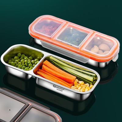 多备功能配菜格分盘304不锈钢盖菜带盘调味蘸料葱F99H5J96姜蒜收