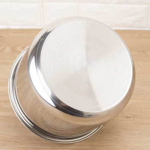 厂家4L128-13供04不锈钢内直胆4L电饭锅力压3锅复底不粘锅内胆通