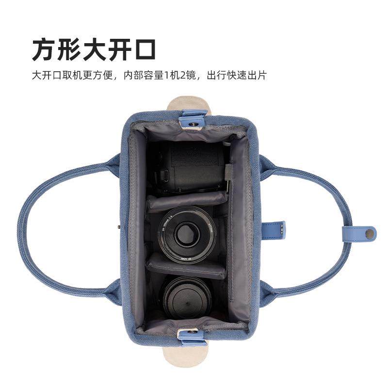 C无品牌/水ADeN卡登帆布托特相机包防抗单震闲通勤包微单反复古医