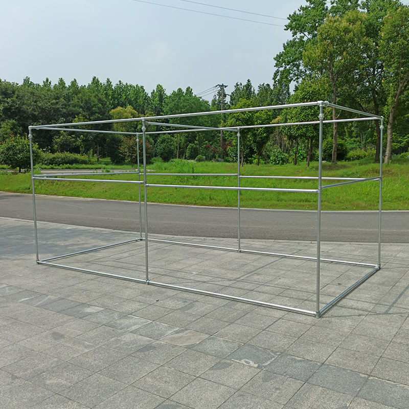 镀锌钢管大型晾衣架落地水管户外防风G四方晒被子遮阳瓜果大棚架