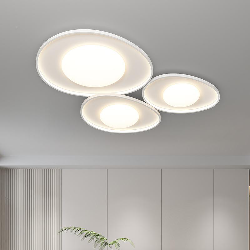 鹅卵石吸灯20眼2顶5年新款创意合客厅组灯LM2445-2奶油风卧室灯全