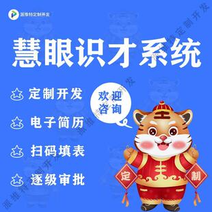 慧眼识才系统建设电子简历平台制作逐级审批系统开发